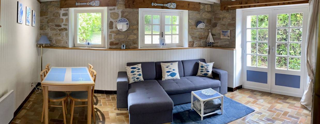 Gîte pour 4 personnes, avec jardin ainsi que piscine et terrasse, animaux acceptés à Saint-Évarzec - 2