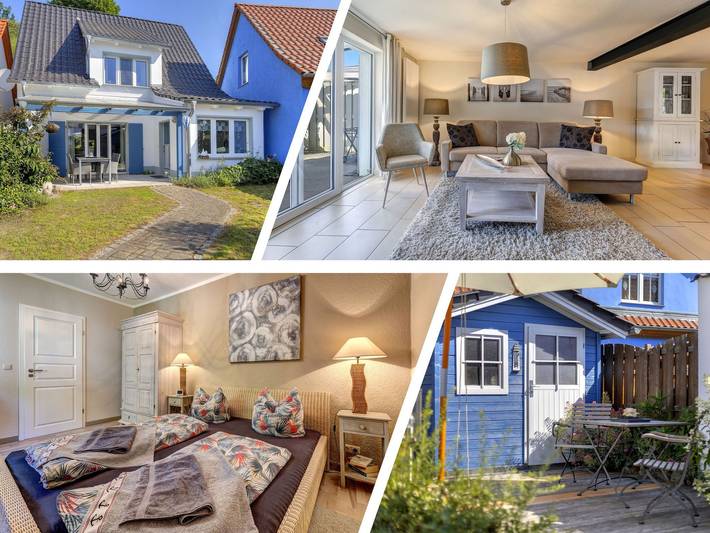 Ferienwohnung für 5 Personen, mit Terrasse und Garten sowie Seeblick in Kamminke