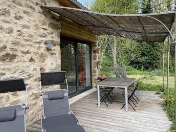 Gîte pour 2 personnes, avec terrasse et jardin à Cransac