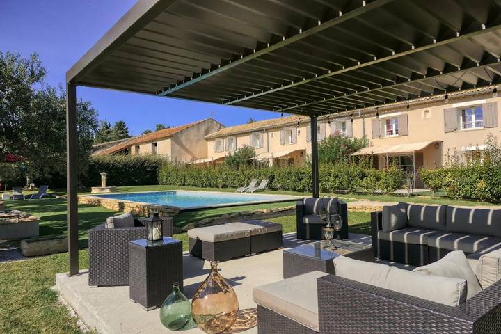Maison de vacances pour 6 personnes, avec jardin ainsi que vue et piscine