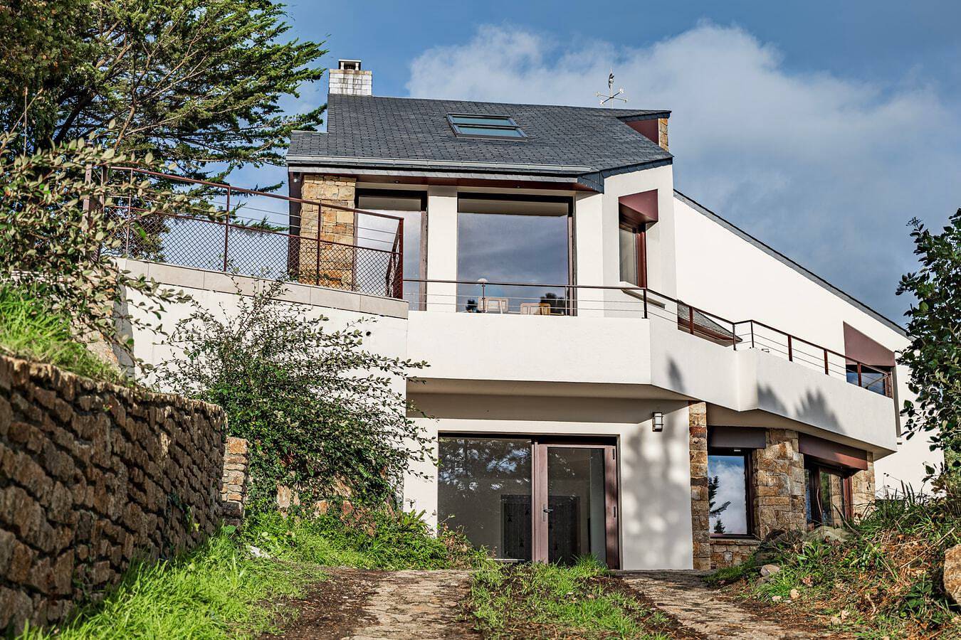 Villa für 10 Personen mit Meerblick in Trédrez-Locquémeau, Ceinture Dorée
