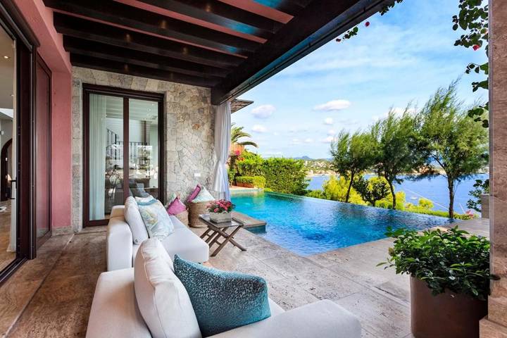 Location de vacances pour 10 personnes, avec vue ainsi que jardin et piscine, animaux acceptés à Santa Ponsa - 3