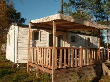 Mobil home pour 6 personnes, avec terrasse, animaux acceptés dans Bayas