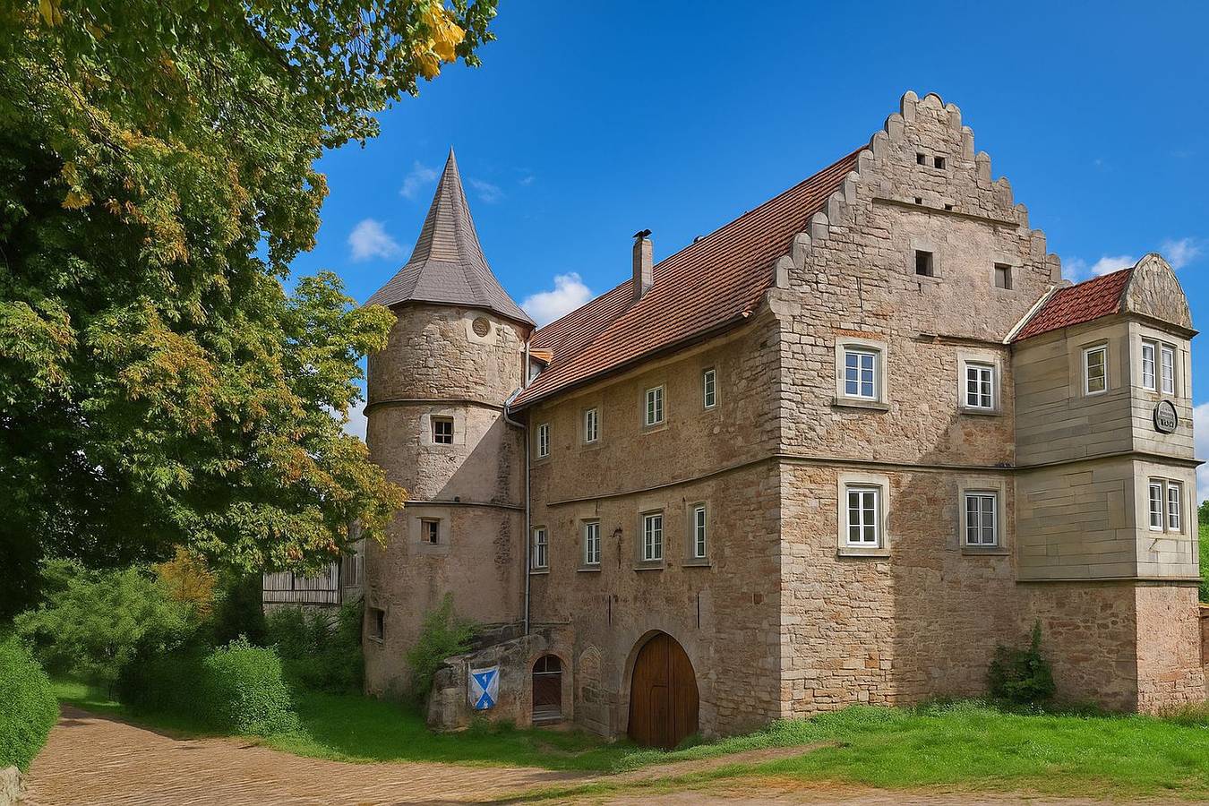 Ganze Wohnung, Schlafen wie im Märchen – Gruppen bis 10 Personen auf Schloss Weitersroda in Hildburghausen, Werratal