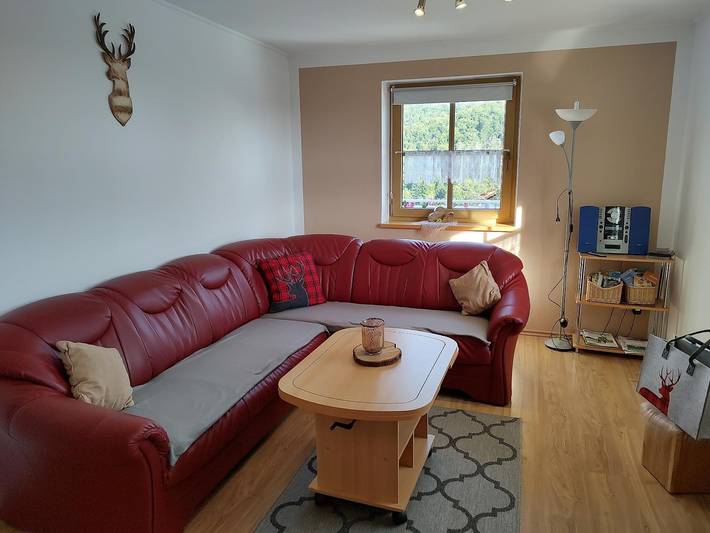 Ferienwohnung für 5 Personen, mit Balkon und Balkon/Terrasse sowie Terrasse und Garten in Grafenau