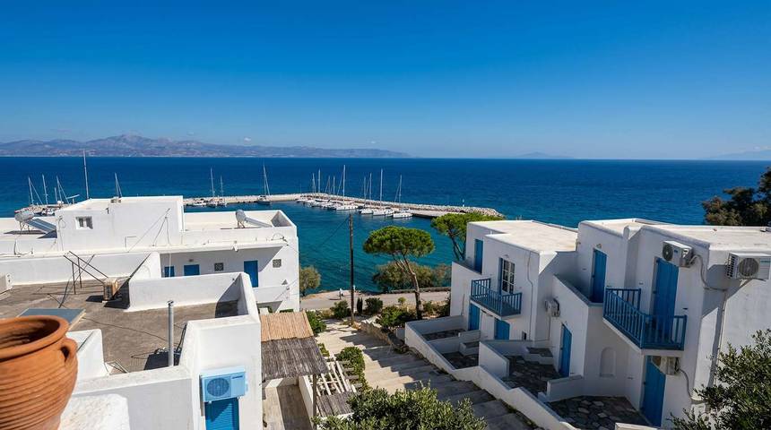 Location de vacances pour 5 personnes, avec Vue sur l’océan et Jardin dans Píso Livádi