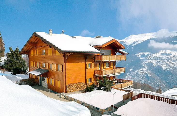 Hütte für 4 Personen, mit Balkon und Ausblick in 4 Vallées