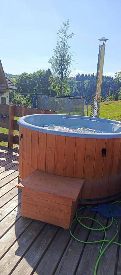 Pokój gościnny dla 4 osób, z jacuzzi i ogród oraz basen w Babiogórski Park Narodowy