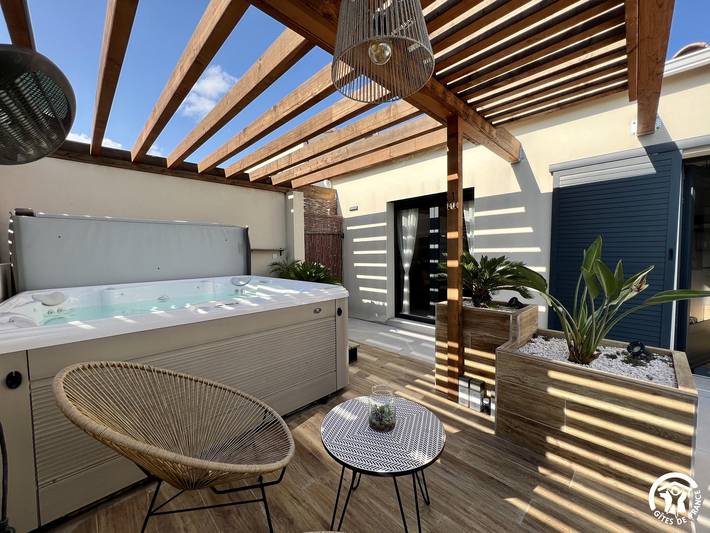 Gîte pour 2 personnes, avec sauna ainsi que jacuzzi et terrasse à Saint-Nazaire-d'Aude - 4