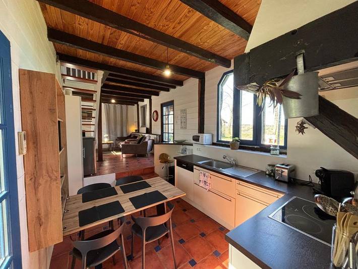 Ferienhaus für 4 Personen, mit Terrasse und Garten sowie Pool und Ausblick