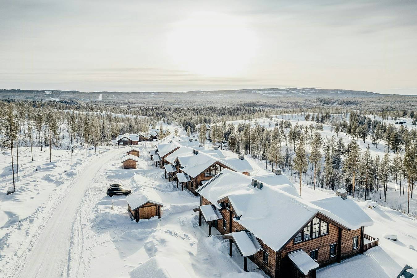 Architektonisch gestaltete Berghütte mit Panoramablick in Idre, Älvdalen und Umgebung