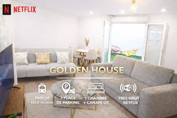 Gîte pour 4 personnes, avec jardin à La Courneuve