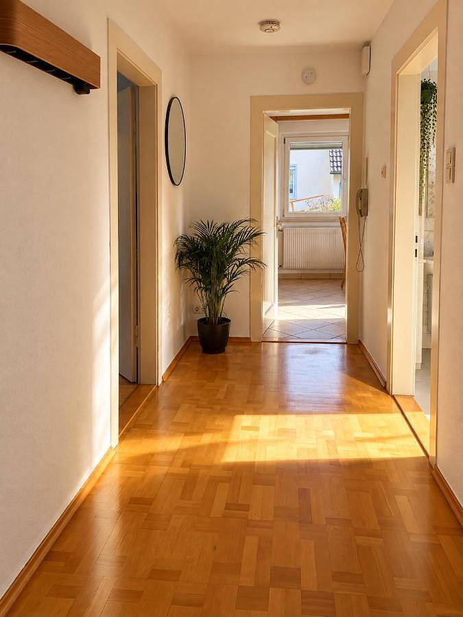 Ferienwohnung für 6 Personen, mit Terrasse und Garten sowie Ausblick in Hüfingen