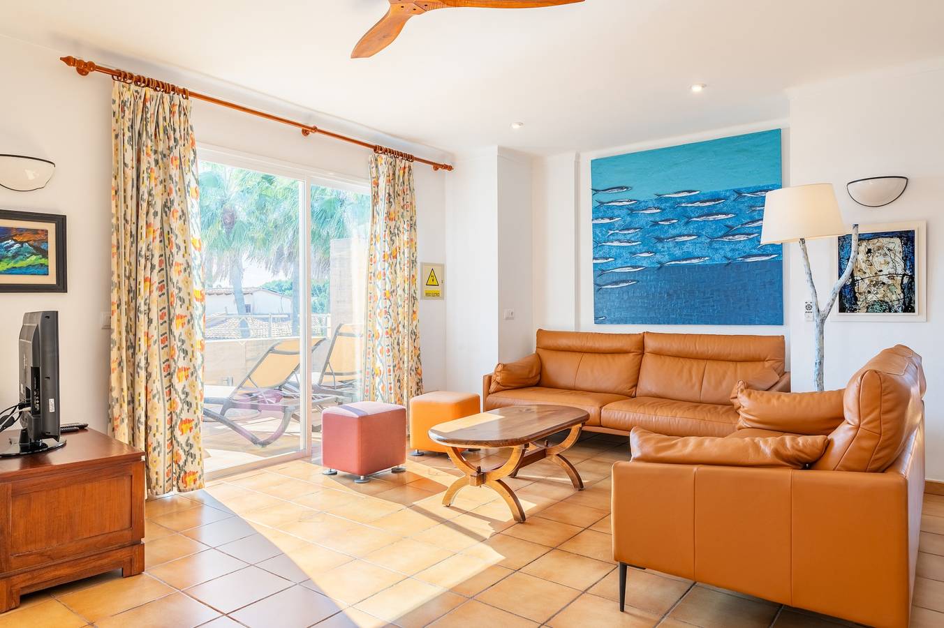 Ganze Wohnung, Ferienwohnung 'Pedrassa Gran Superior' mit Meerblick, Gemeinschaftspool und Wlan in Cala Santanyí, Santanyí