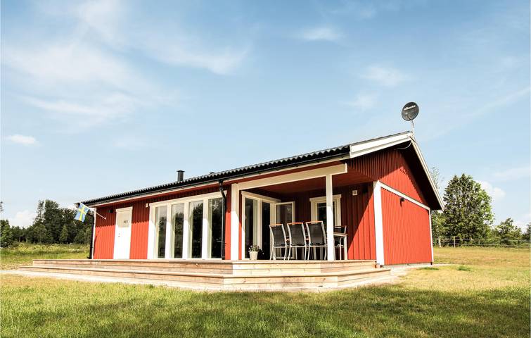Ferienhaus für 6 Personen, mit Terrasse und Garten in Lammhult