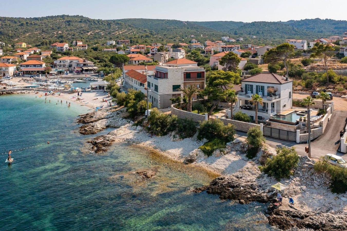 Luxury Seafront Villa Sensation Ciovo with Pool in Slatine, Čiovo