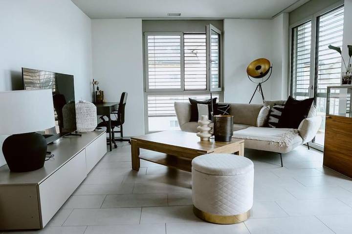 Appartement de vacances pour 2 personnes, avec Balcon ainsi que Terrasse et Jardin