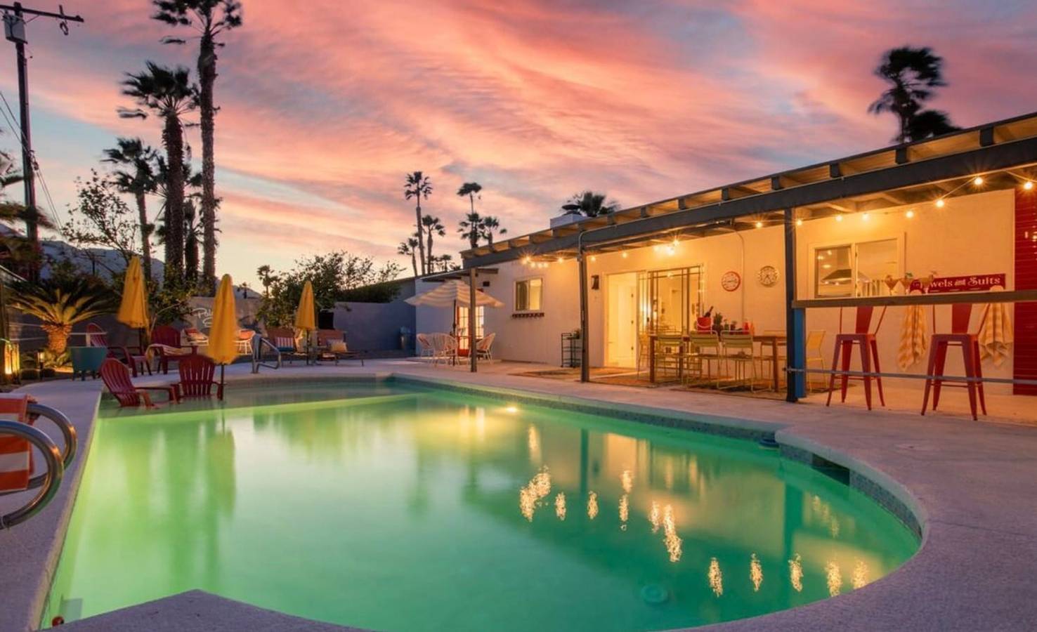 Pop Art Paradise- Monthly Pool Spa in Palm Springs, Coachella Valley