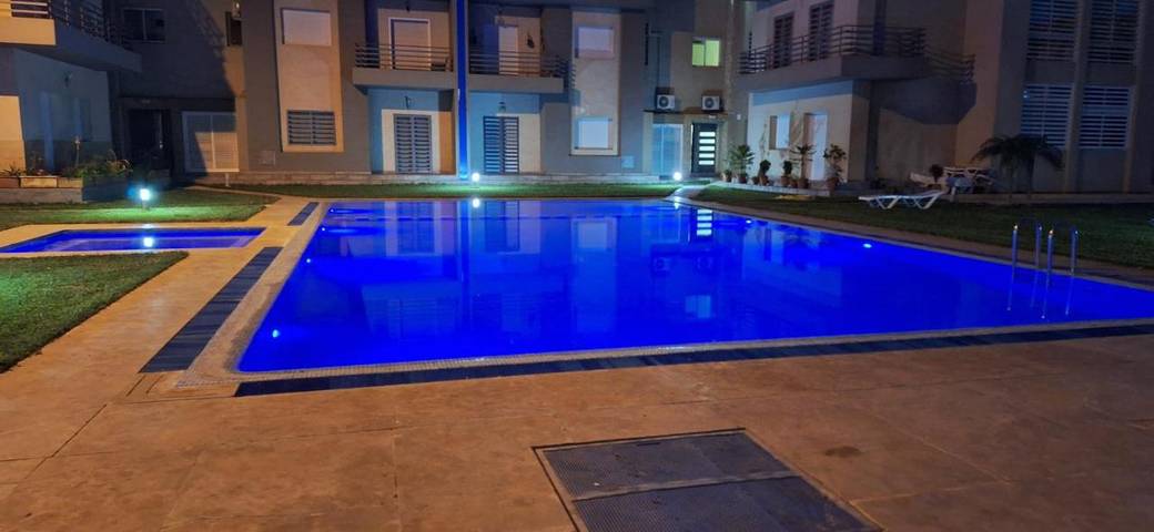 Location de vacances pour 7 personnes, avec piscine ainsi que vue et terrasse à Saïdia