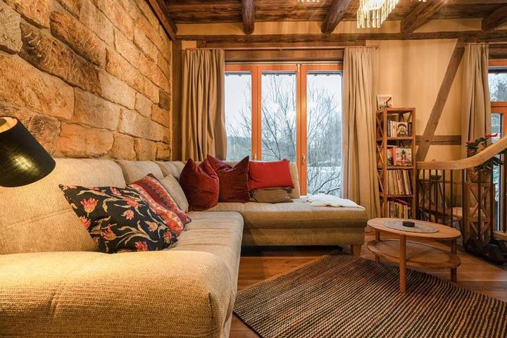 Ferienwohnung für 6 Personen, mit Sauna und Garten sowie Ausblick, mit Haustier in Struppen - 3