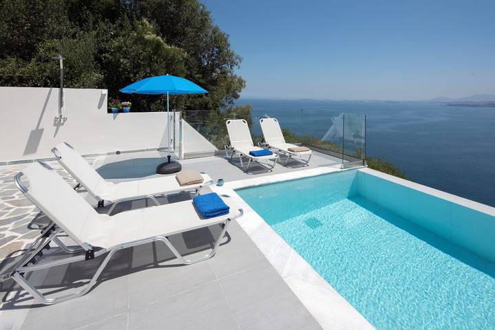 Villa mit pool für 6 Personen, mit Meerblick und Garten sowie Balkon auf Korfu - 3