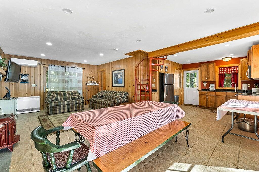 Winnipesaukee Waterfront Chalet with Sandy Beach Private Dock and Fire Pit in Moultonborough, Lake Winnipesaukee