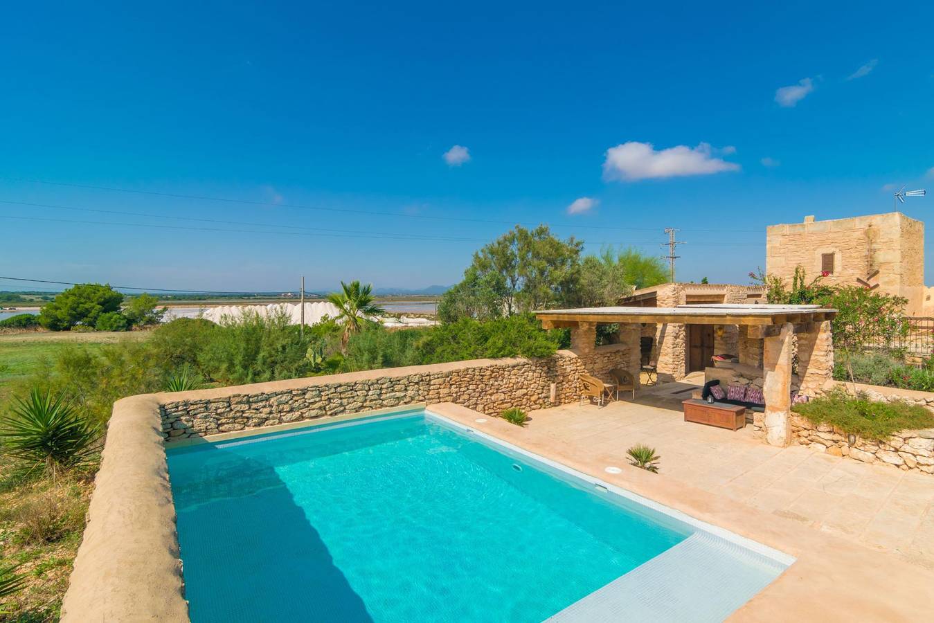 Villa Es Molí Des Trenc - Ferienhaus mit privaten Pool in Campos. Wifi gratis in Es Trenc, Campos