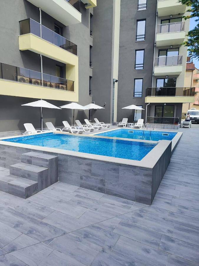 Apartament wakacyjny dla 3 osób, z Balkon i Taras oraz Ogród i Basen w Obzor