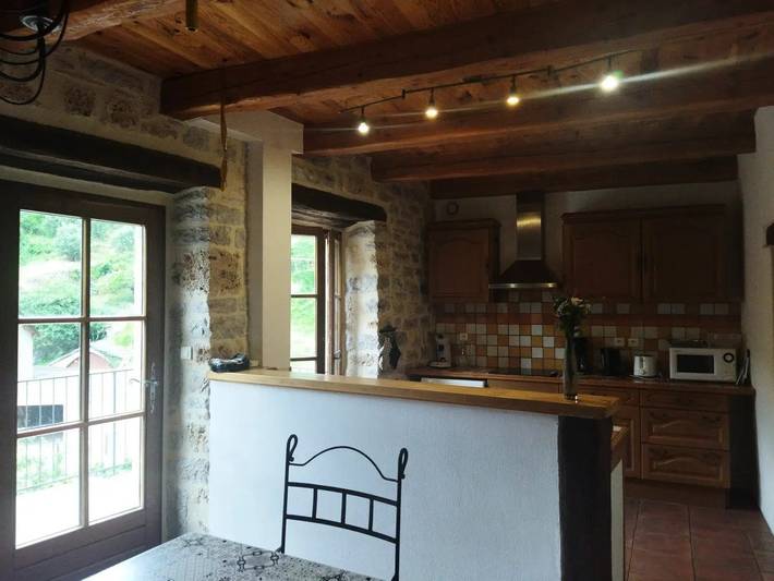 Gîte pour 10 personnes, avec piscine ainsi que jardin et balcon à Sainte-Enimie - 4
