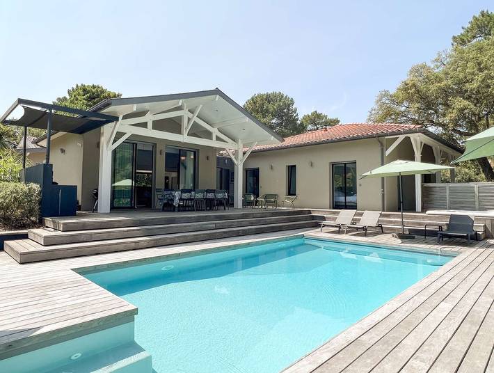 Apartamento para 12 personas, con jacuzzi y terraza además de piscina y jardín, Se admiten mascotas en Hossegor