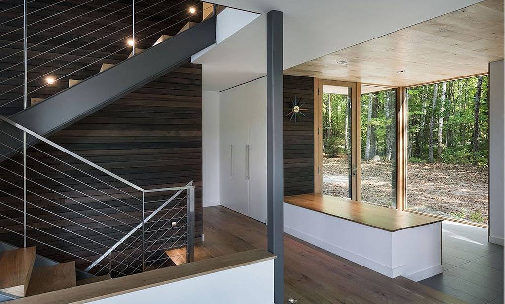 Modernes Meisterwerk über Squam, vorgestellt im Boston Magazine in Center Harbor, Squam Lake