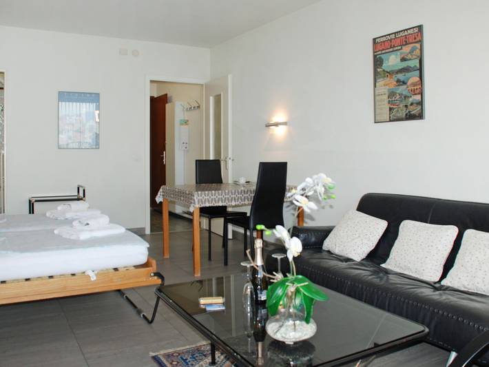 Ferienwohnung für 2 Personen, mit Balkon und Seeblick sowie Ausblick in Lugano - 3