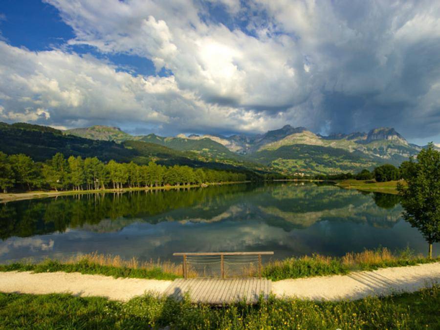 Camping Les Iles - Mobilhome 4 personas - Estándar 27m² - 2 habitaciones + Tv + Terraza in Passy, Pays du Mont-Blanc