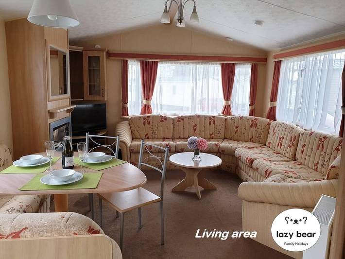 Lodge für 8 Personen, mit Meerblick und Terrasse sowie Garten und Pool in England - 3