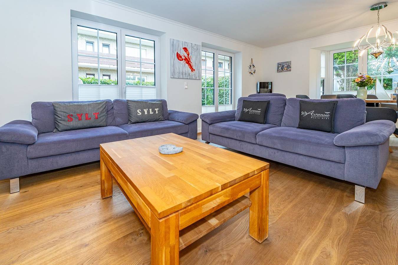 Ferienhaushälfte für bis zu 6 Personen mit Garten und Sauna. in Westerland, Sylt (Gemeinde)