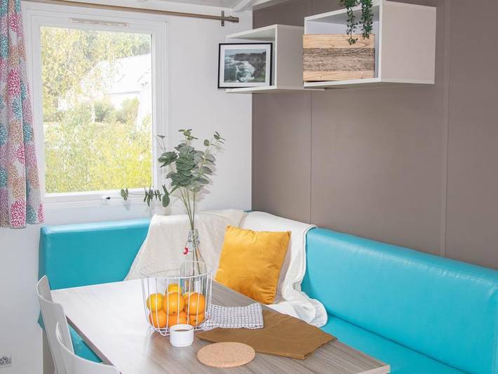 Mobil home pour 4 personnes, avec bassin pour enfant à Ploemel - 3