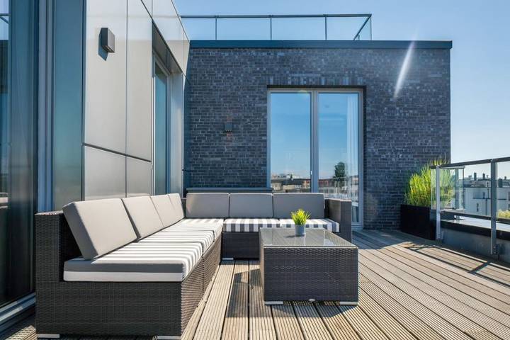 Ferienhaus für 6 Personen, mit Balkon und Terrasse sowie Garten und Ausblick in Berliner Mauer - 3