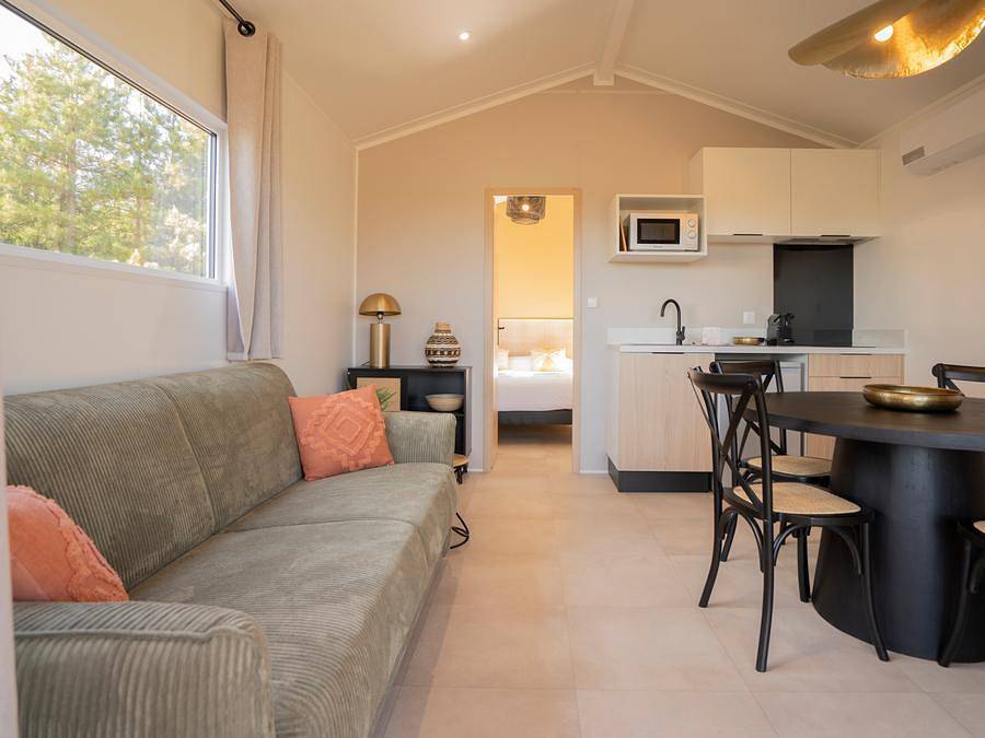 Damona Lodges - Albergue 4 personas - Lodge Ethnique (sin spa) 1 dormitorio + sofá cama salón in Vairé, Valle del Loira