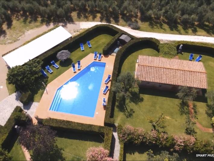 Ferienhaus für 5 Personen, mit Balkon und Whirlpool sowie Terrasse und Garten in Castagneto Carducci