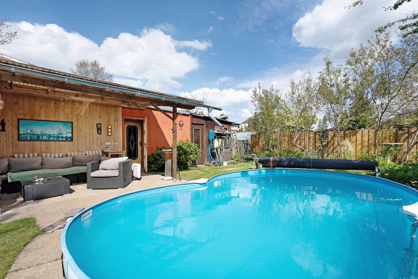 Ganze Wohnung, Ferienwohnung 'Einzimmerwohnung Im Haupthaus' mit Gemeinschaftspool, gemeinsamer Terrasse und Wlan in Naturpark niederlausitzer heidelandschaft (Brandenburg)