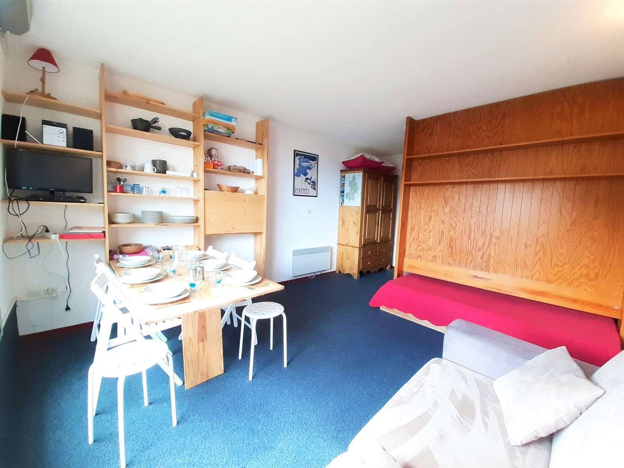 Estudio entero, Estudio Cabina con Vistas, 6 Plazas, Ascensor y Comodidades Completas en Piau-Engaly in Piau-Engaly, Aragnouet