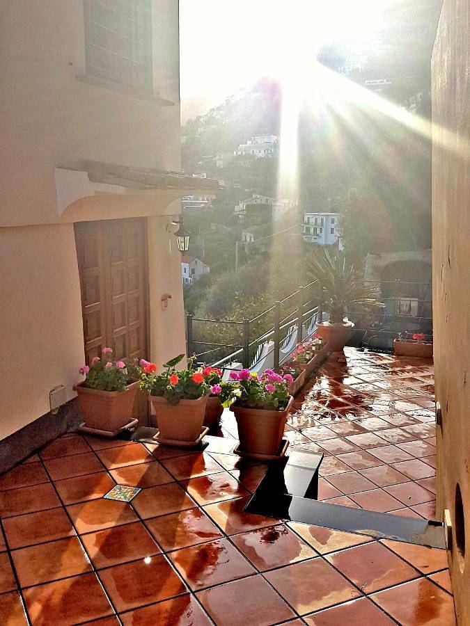 Double Room with Balcony and Sea View in Furore, Sorrento Coast