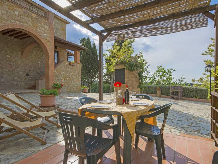 Gîte pour 5 personnes, avec vue ainsi que jardin et terrasse à Volterra - 4