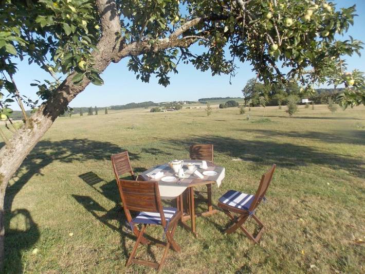 Maison de campagne pour 4 personnes, avec jardin et vue