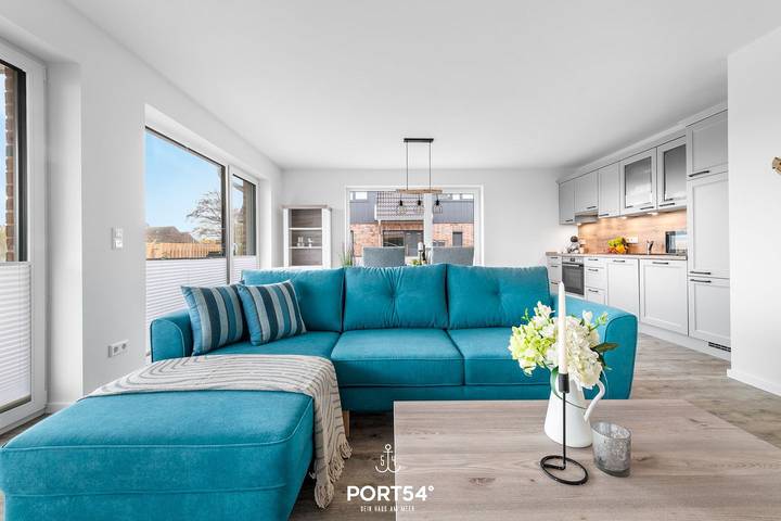 Ferienwohnung für 4 Personen, mit Ausblick und Garten in Westerdeichstrich