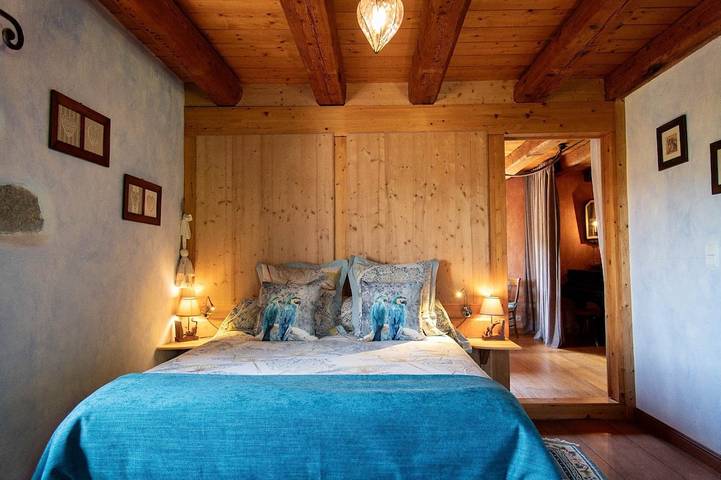 Doppelzimmer-Exklusiv-Ensuite-Bergblick-Suite de charme in Orbey, Regionaler Naturpark Belchen der Vogesen