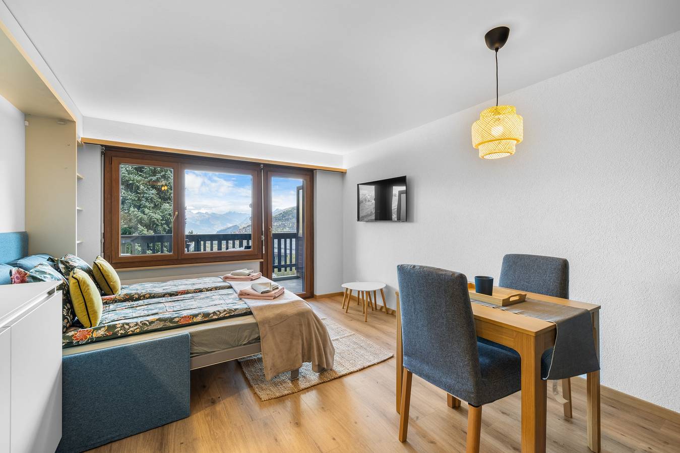 Ganzes Studio, Violettes 07 - 2 pers - piscine in Nendaz, Walliser Alpen
