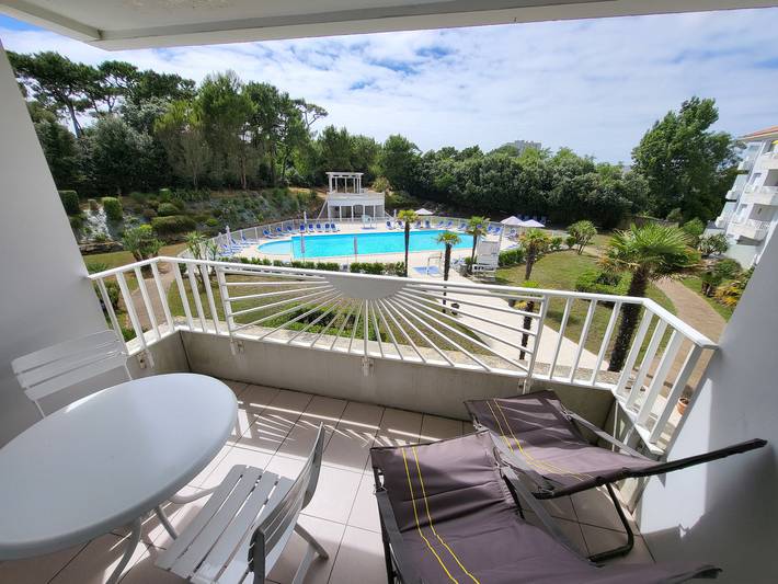 Appartement de vacances pour 3 personnes, avec balcon et piscine