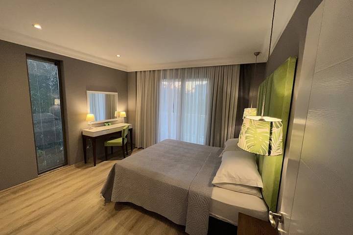 Stijlvolle, moderne villa, luchthaventransfer bij aankomst en luxe welkomstpakket in Fethiye (stad), Turkse Egeïsche Zee