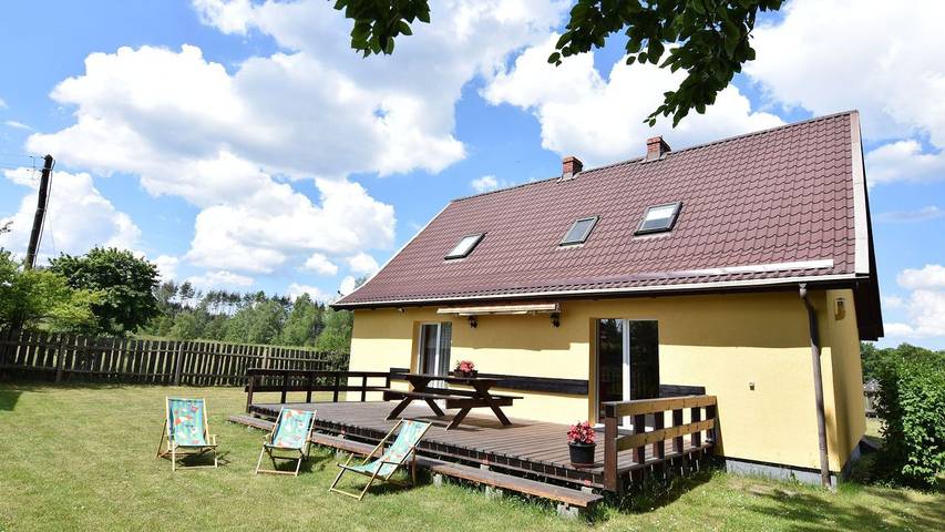 Vacation rental for 11 people, with yard, with pets in Pomerania